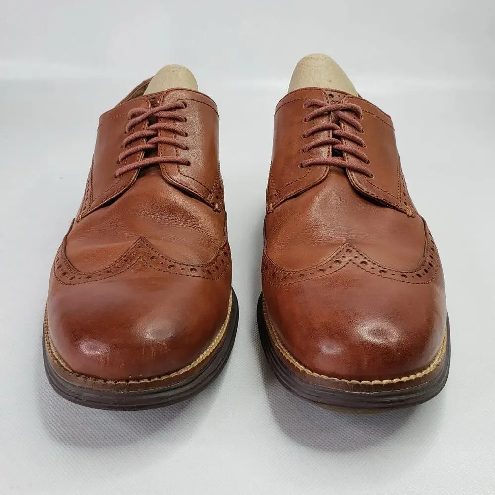 Cole Haan Mens Size 10.5M ØriginalGrand Brown Wingtip Oxford Shoes